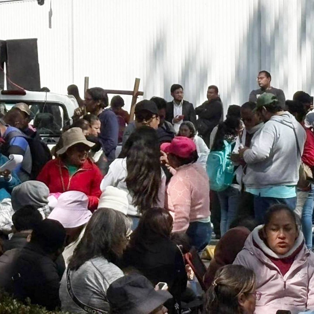 Protesta de la CNTE en Afores sobre Paseo de la Reforma, CDMX. Foto: N+