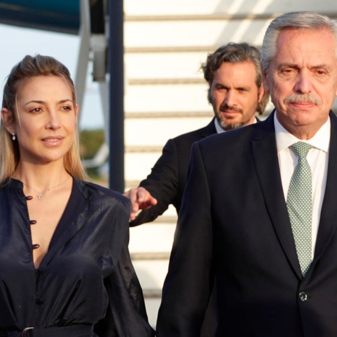 El expresidente de Argentina Alberto Fernández, y su expareja, Fabiola Yáñez, durante un viaje a República Dominicana