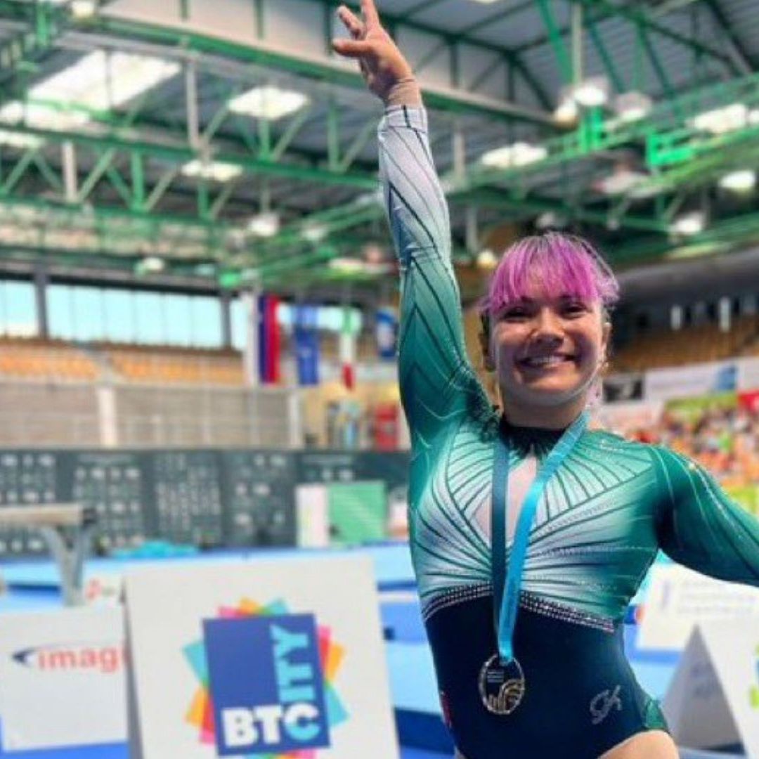 Alexa Moreno gana medalla de oro en Copa del Mundo de Gimnasia Artística Eslovenia 2024