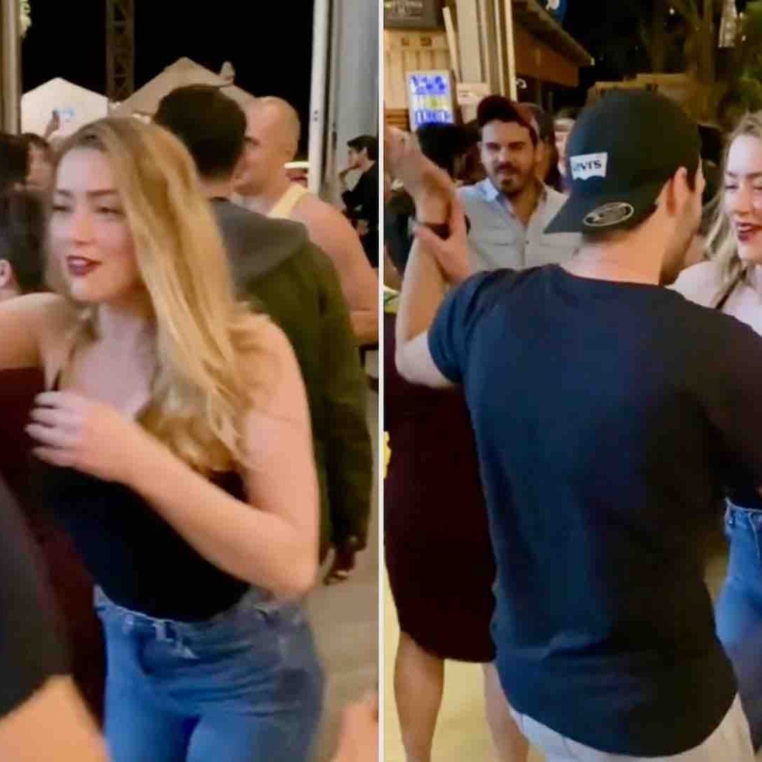 Amber Heard bailando Selena con el actor Bernardo Triana