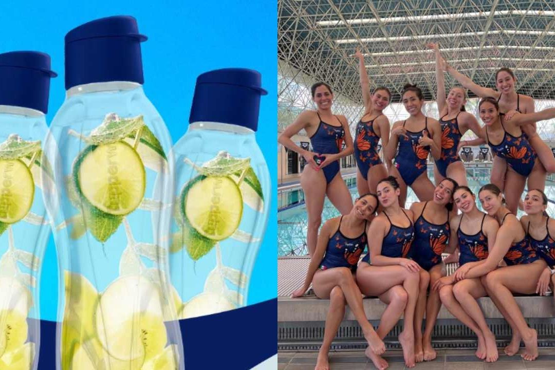 Tupperware lanzó una botella especial en apoyo al Equipo Mexicano de natación artística para obtener recursos para sus siguientes competencias