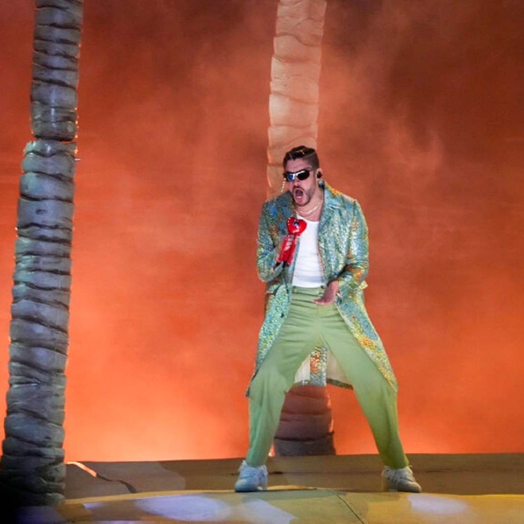 Bad Bunny durante concierto en la CDMX