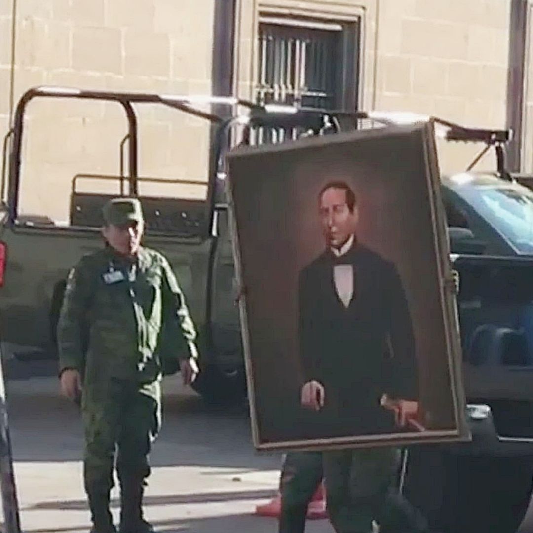 Trasladan a Palacio Nacional cuadros de personajes mexicanos