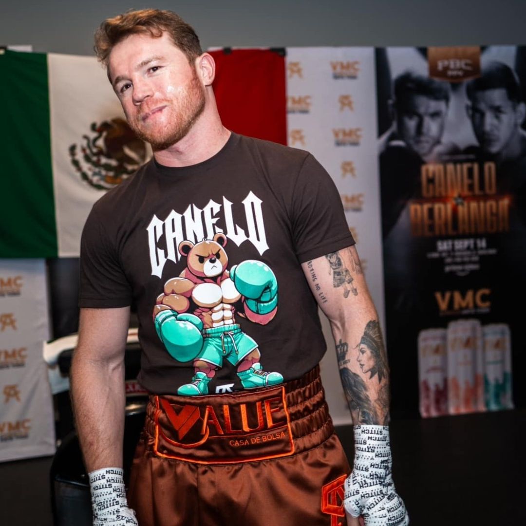 Canelo Álvarez y sus tatuajes previo a la pelea contra Berlanga