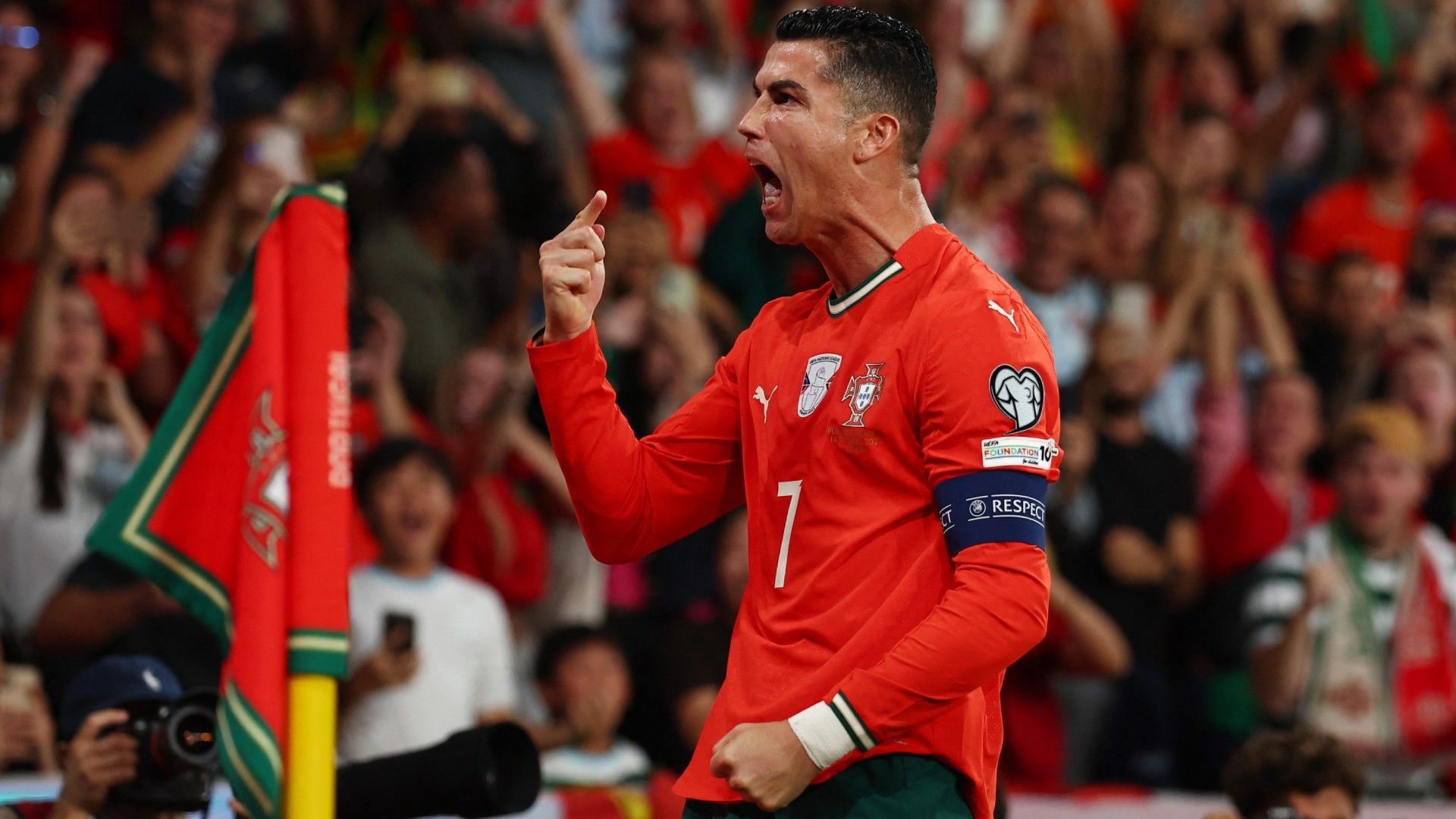 Cristiano Ronaldo festejó dos veces ante Hungría, en partido clasificatorio rumbo al Mundial 2026