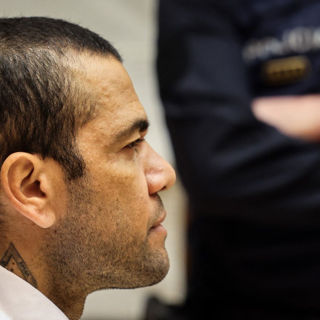 Dani Alves durante su juicio en Barcelona