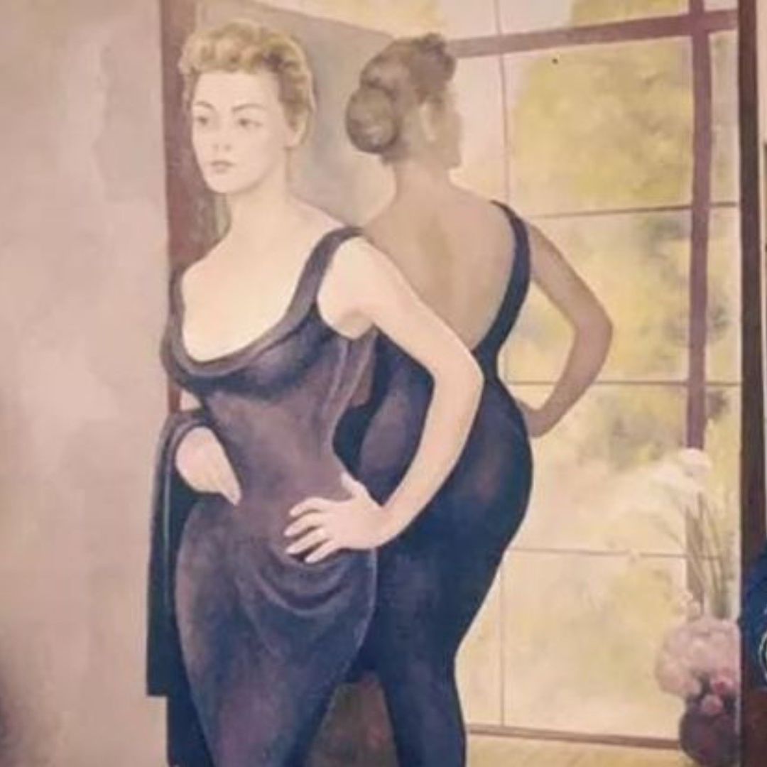 La pintura de Diego Rivera fue realizada en 1956 en su casa estudio en San Ángel Inn en la CDMX y tiene como musa a Silvia Pinal