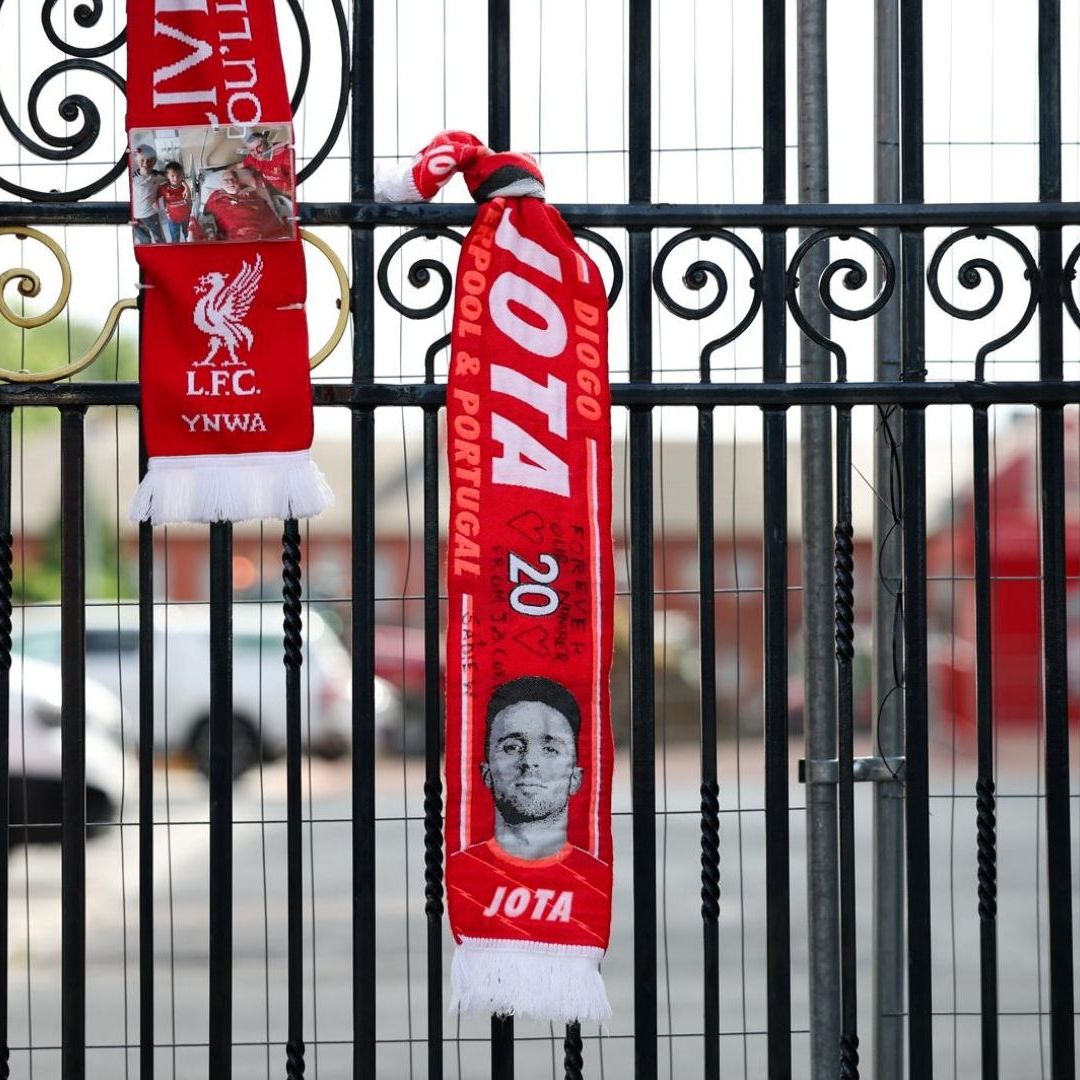 Diogo Jota: galería de homenaje en Anfield