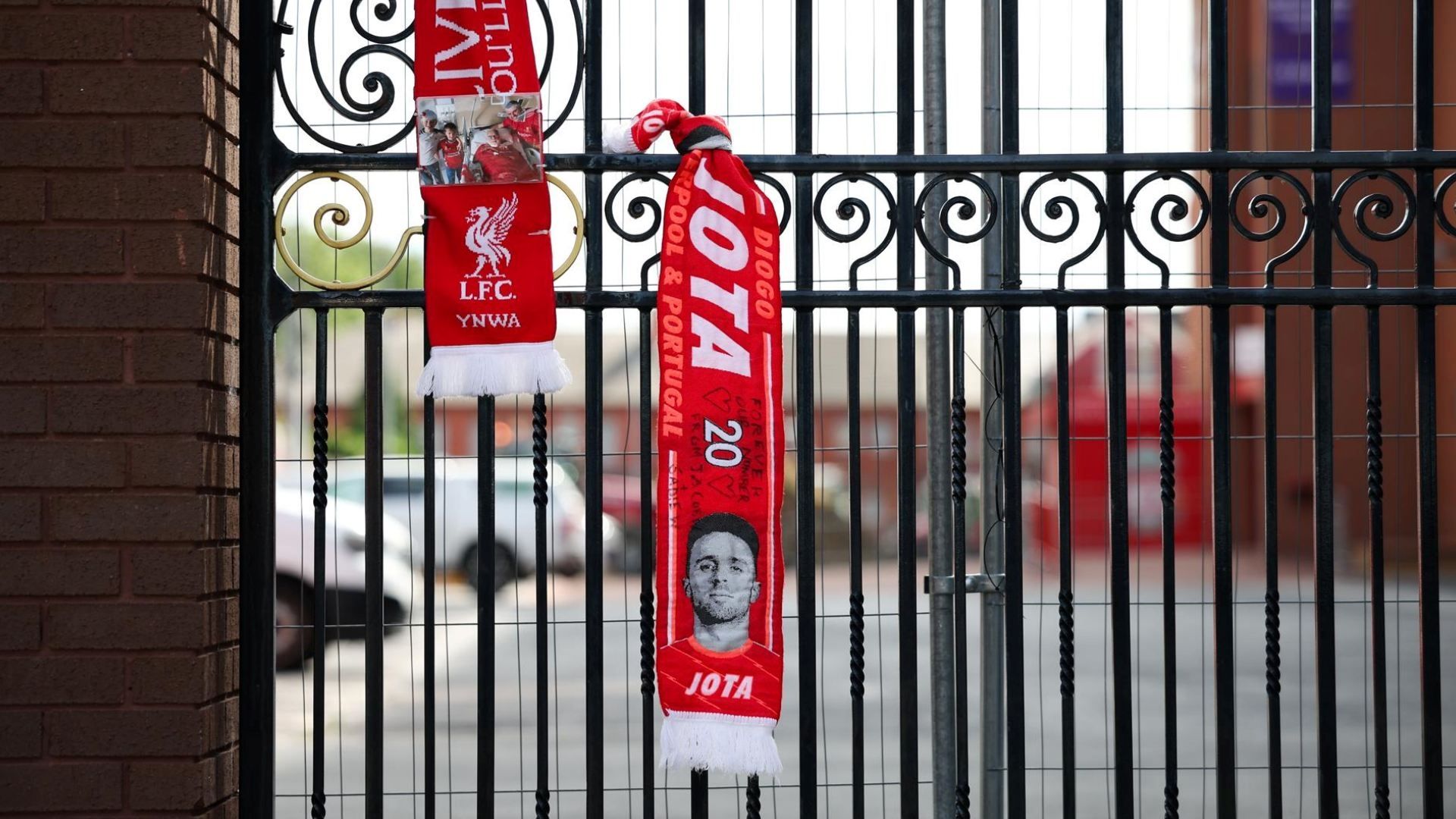 Diogo Jota: galería de homenaje en Anfield
