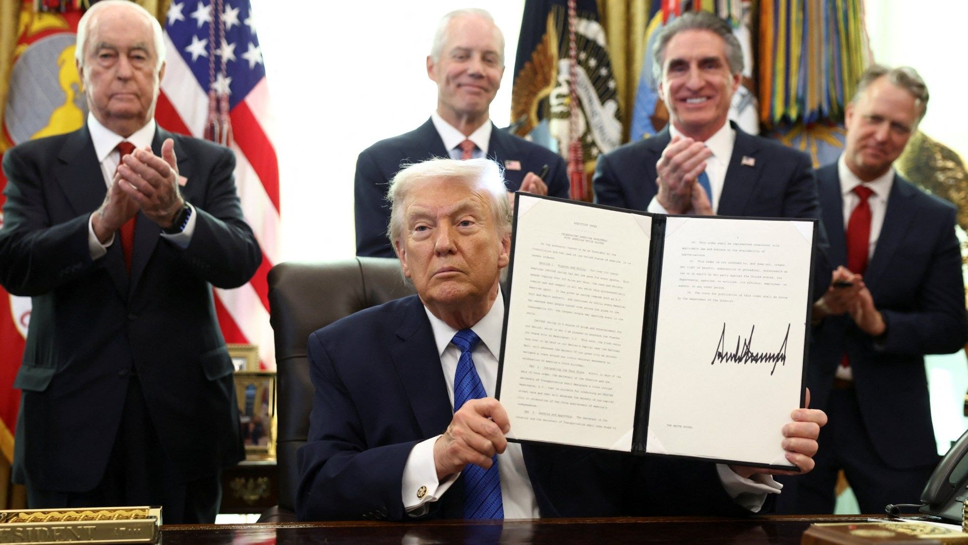 Donald Trump Anuncia Carrera de IndyCar en Washington por el 250º aniversario de Estados Unidos