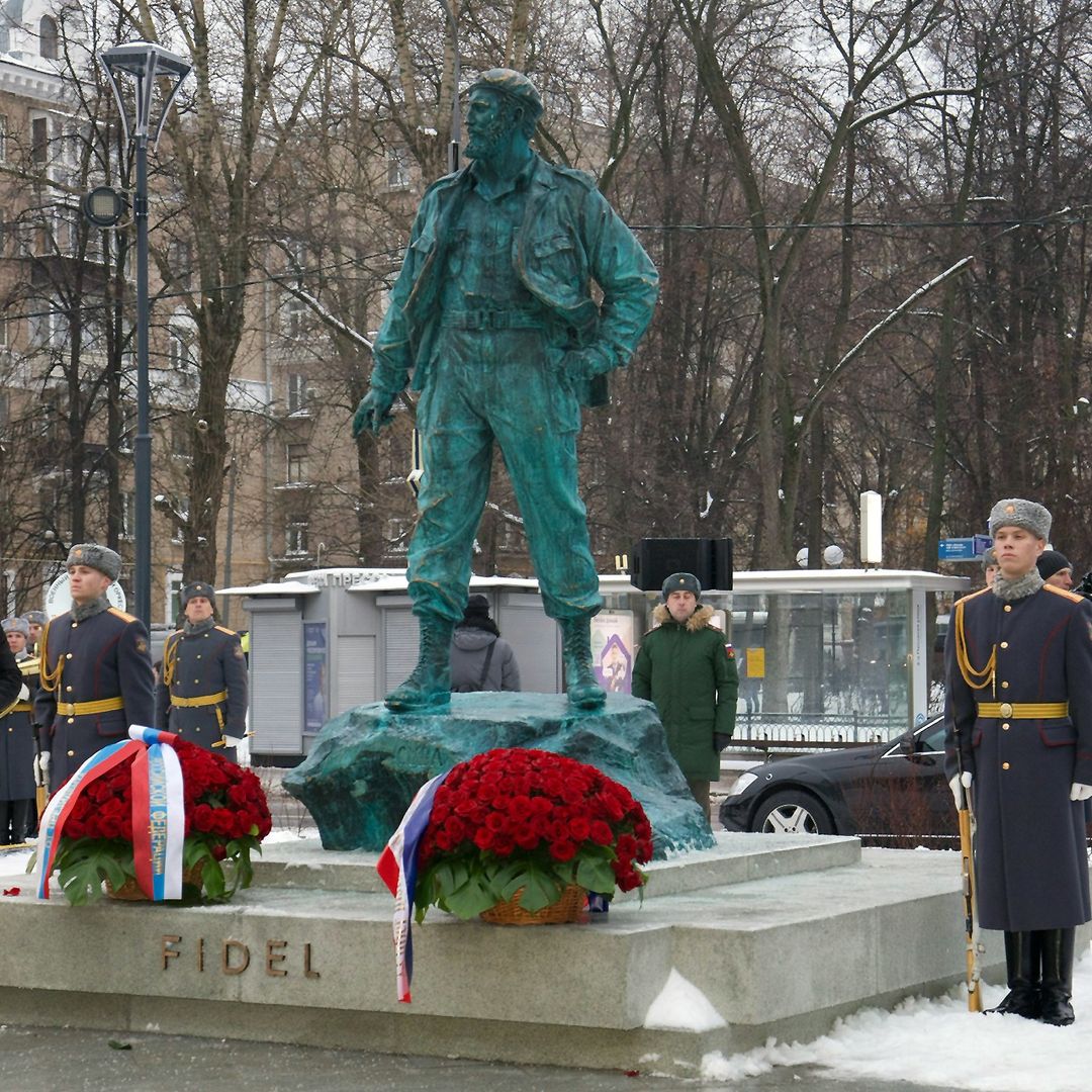 Estatua de Fidel Castro en Moscú, Rusia