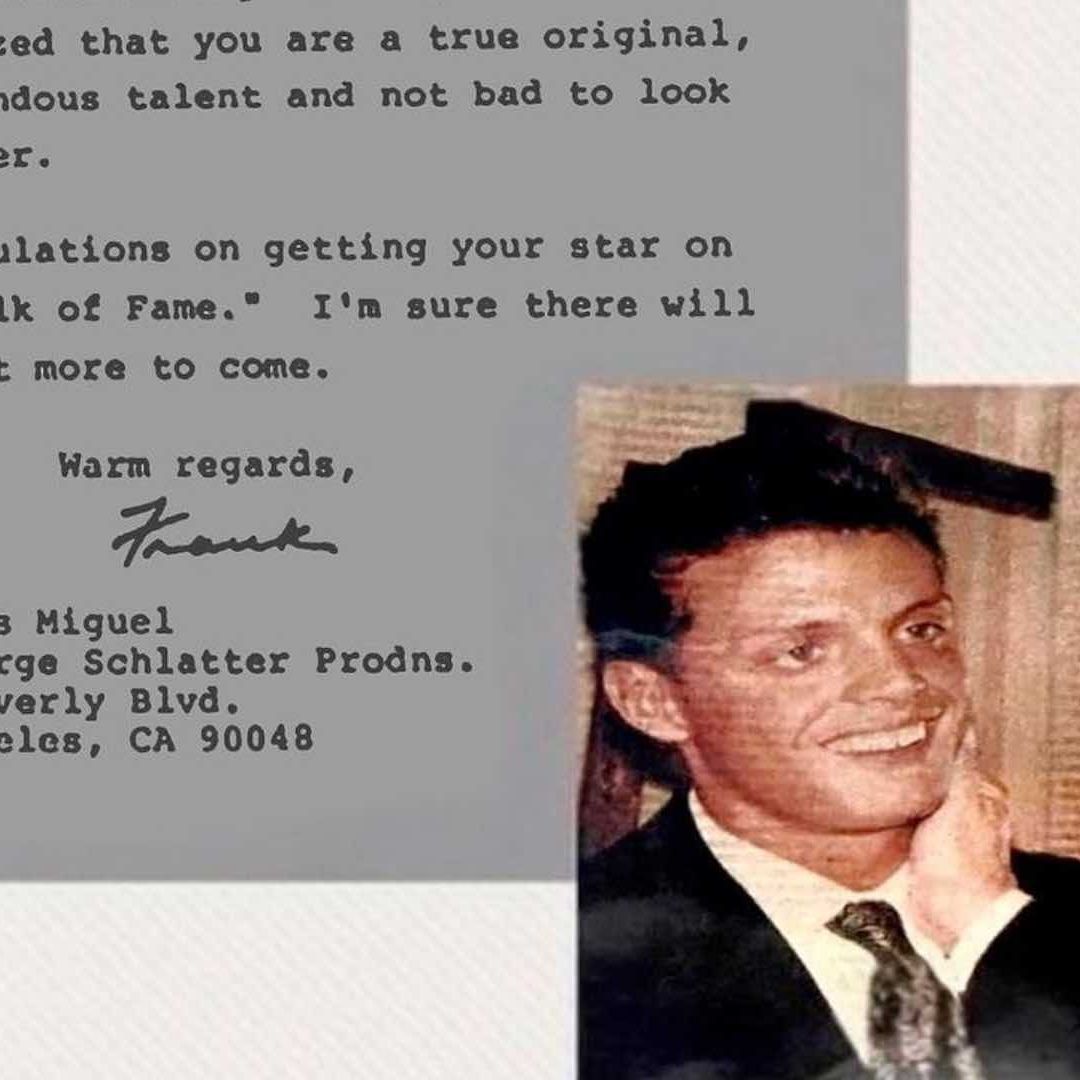 Carta que envió Frank Sinatra a Luis Miguel