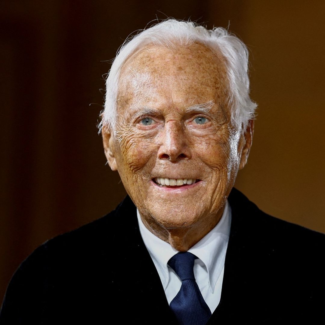 Giorgio Armani,, diseñador italiano. Foto: Reuters