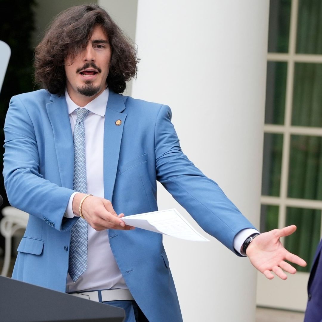 Jaime Jáquez agradeció al presidente Biden por la invitación. Foto: AP