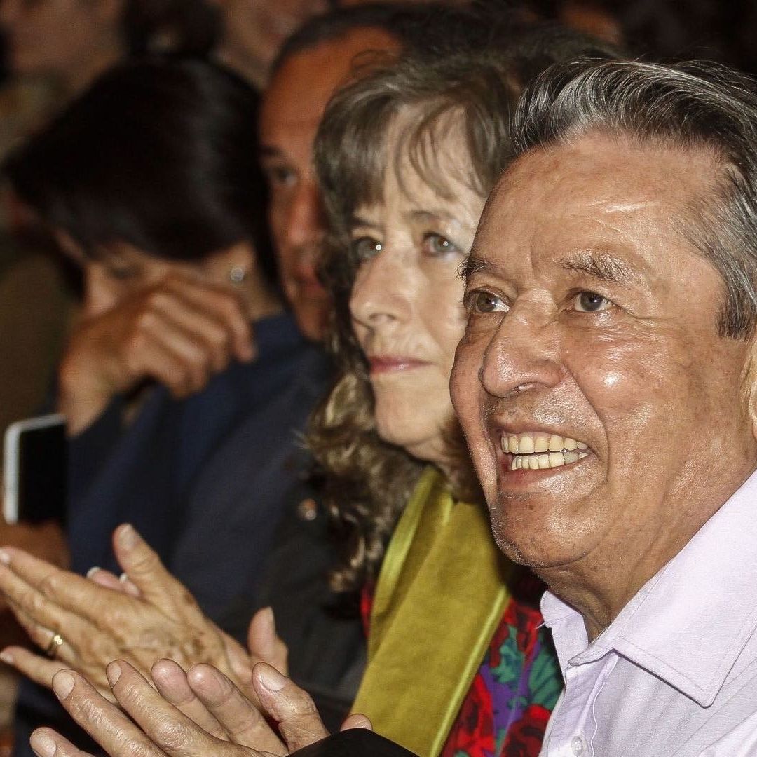 El escritor José Agustín durante un homenaje