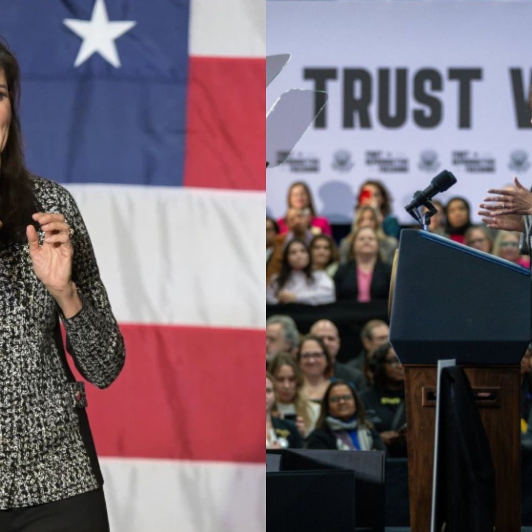 La aspirante a candidata republicana para la presidencia de EUA, Nikki Haley, habla en un evento en Carolina del Sur