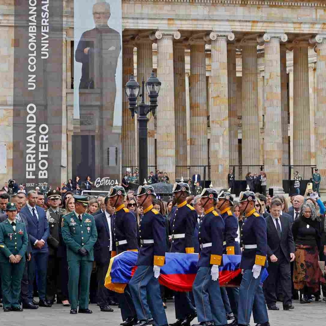 Funeral de Fernando Botero en Colombia