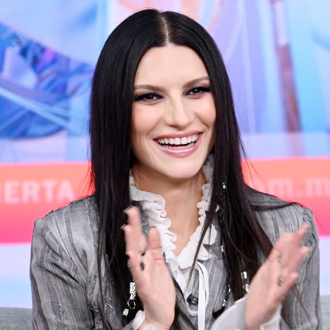 Laura Pausini en el foro de Despierta con Danielle.