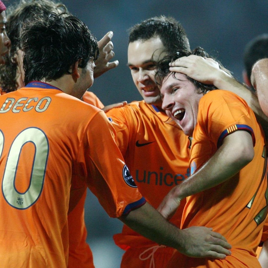 El equipo del Barcelona del 2006 contaba con grandes figuras además de Messi. Foto: AP