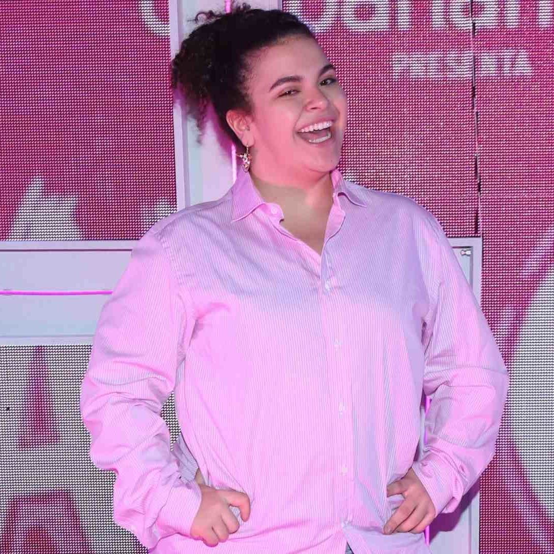 Lucero Mijares durante la alfombra rosa de la obra 'Mean Giirls, Tour Live on Stage'
