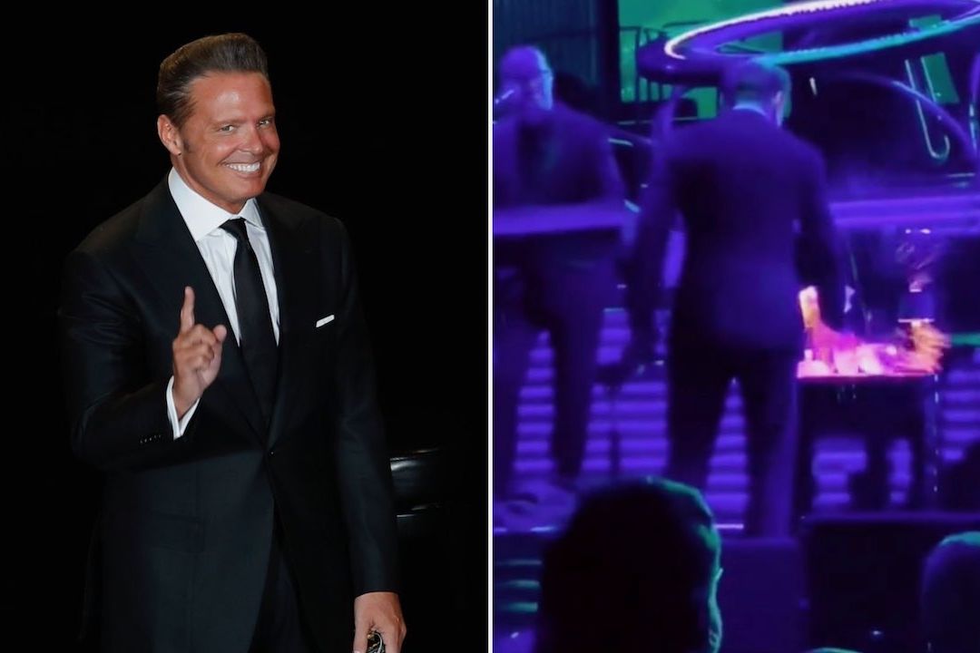Luis Miguel rompe un vaso en concierto en Argentina