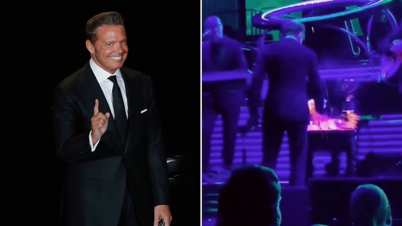 Luis Miguel rompe un vaso en concierto en Argentina