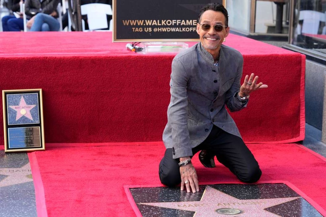 Marc Anthony Recibe Estrella en el Paseo de la Fama de Hollywood