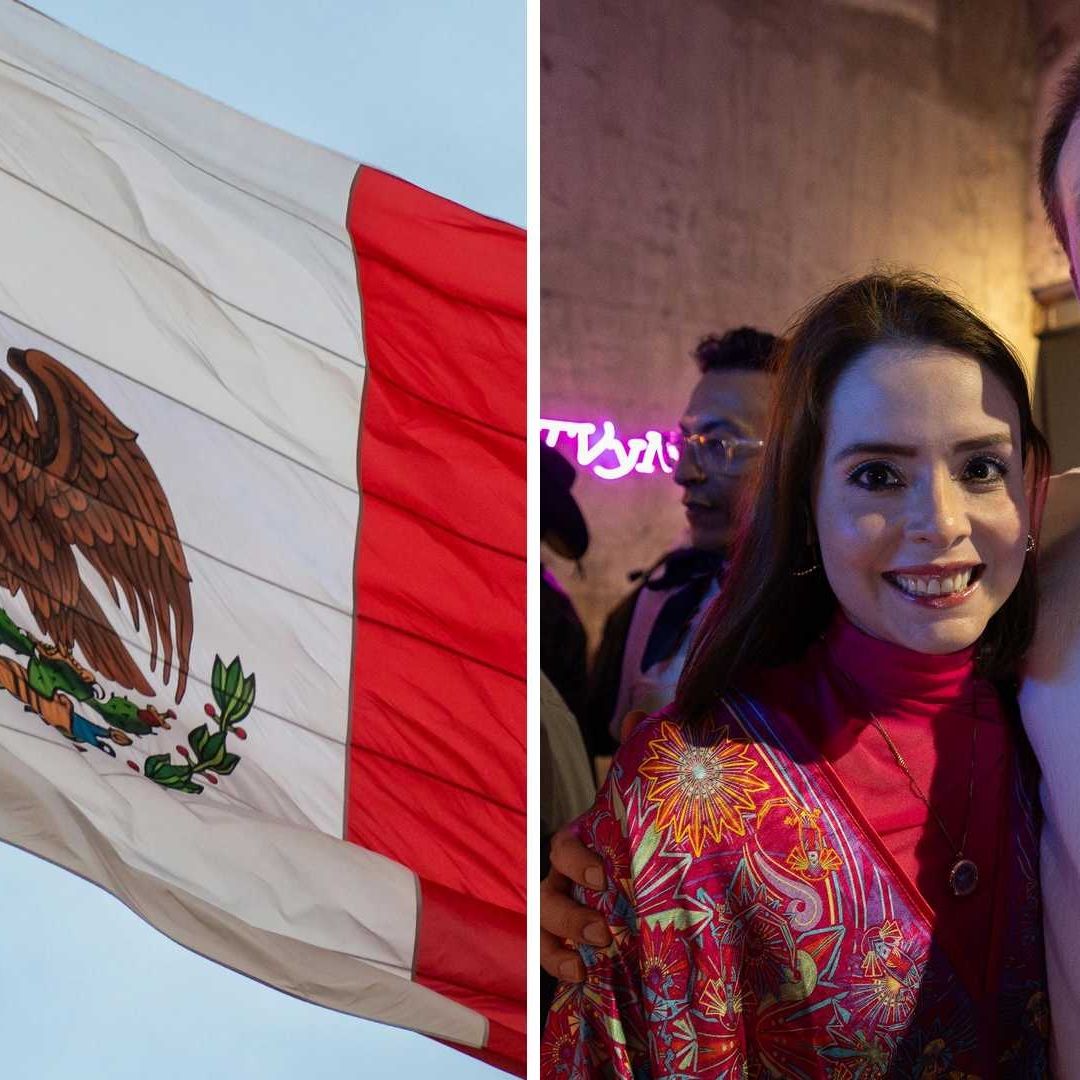 Maryfer Centeno y su esposo, Carlos Marín, durante la Noche Mexicana de TVyNovelas