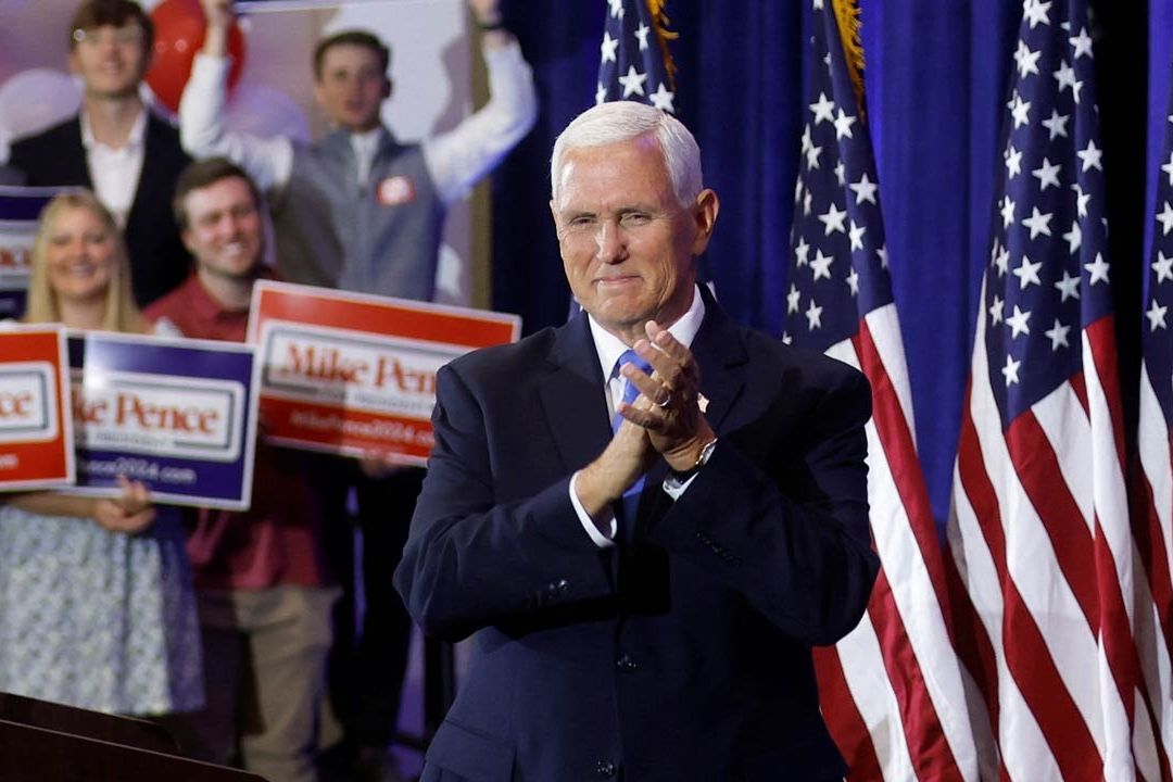 El exvicepresidente de EUA Mike Pence oficializó su candidatura para las elecciones presidenciales en 2024