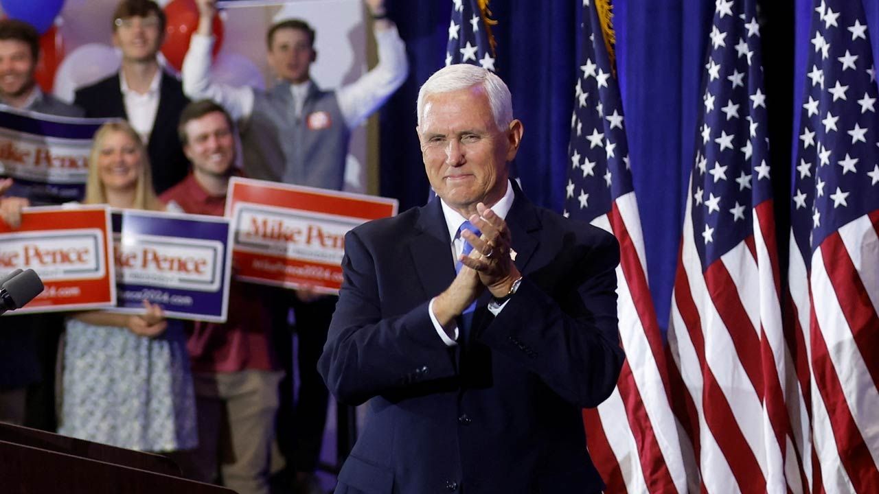 El exvicepresidente de EUA Mike Pence oficializó su candidatura para las elecciones presidenciales en 2024