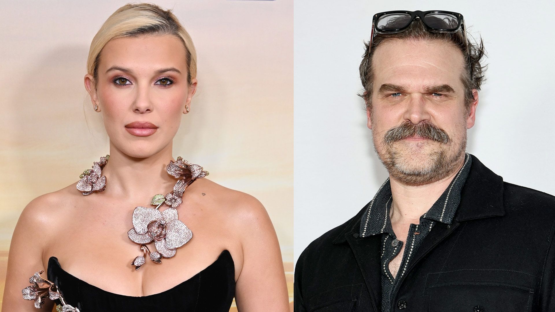 Millie Bobby Brown y David Harbour