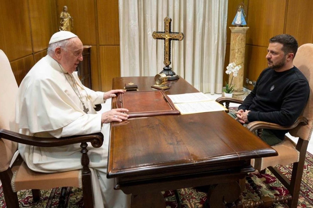 Es la primera reunión del papa con el presidente ucraniano desde que comenzó la guerra en Ucrania