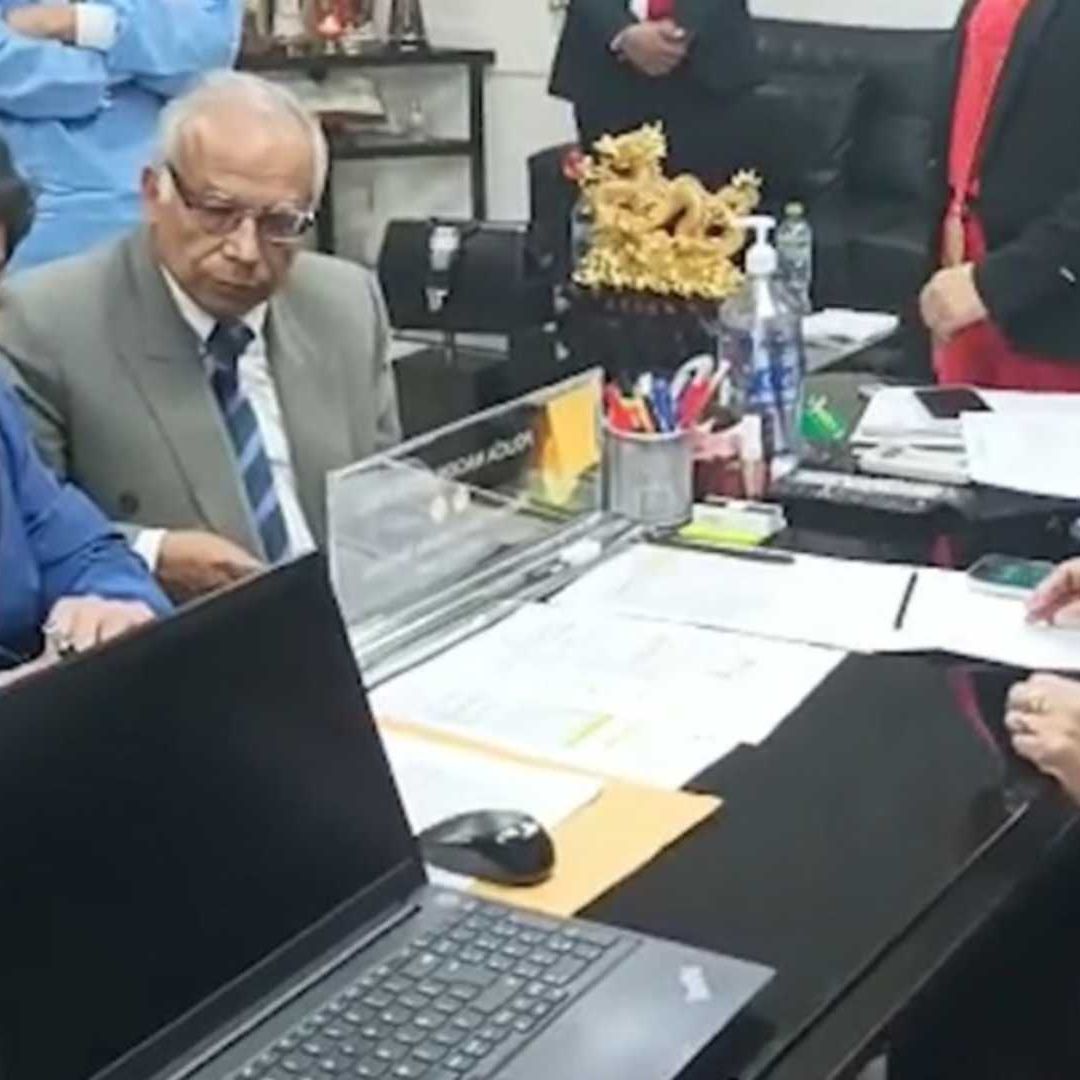 El expresidente Pedro Castillo al ser detenido por el delito de rebelión