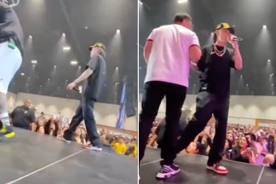 Peso Pluma rechaza tenis que le regaló un fan en concierto