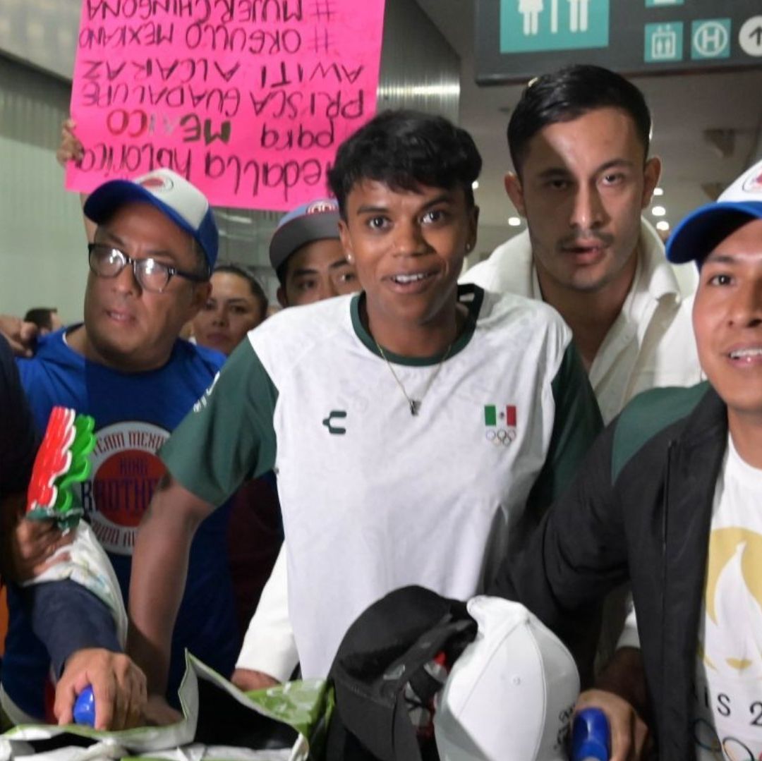 Prisca Awiti a su llegada a la Ciudad de México.