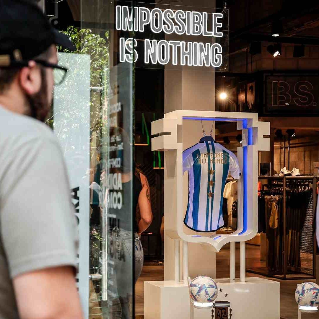 Venta de la camiseta de Argentina
