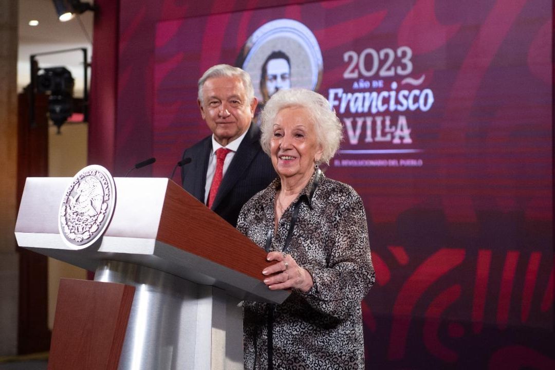 Estela de Carlotto, fundadora de las Abuelas de Plaza de Mayo de Argentina consideró que la crisis de desaparecidos que vive México también la vivió su país