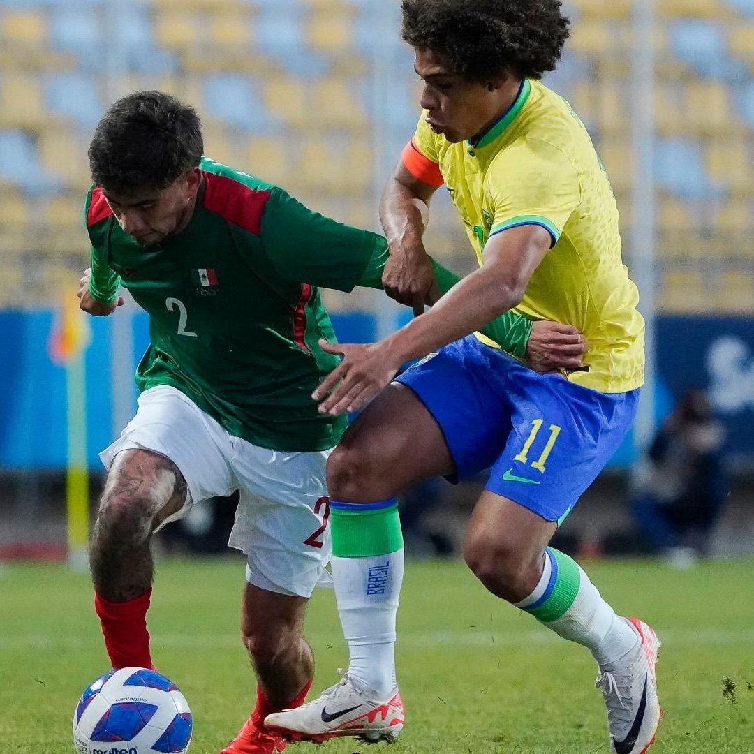 A México le faltó puntería frente a los brasileños. Foto: Twitter: @miseleccionmx