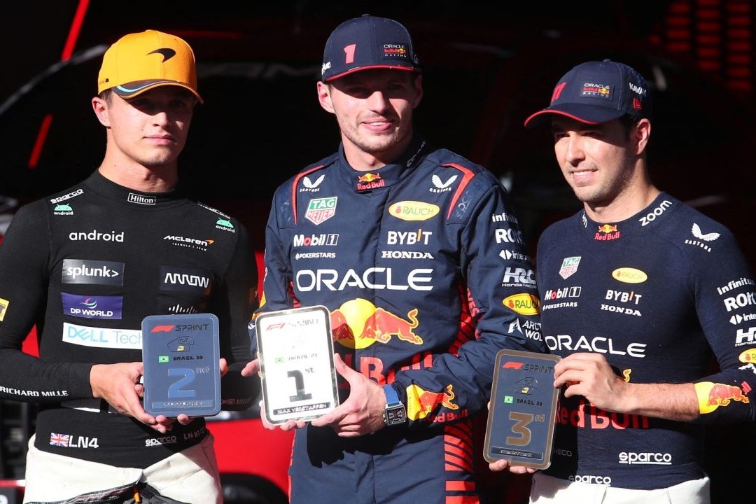 Checo consigue el tercer lugar en el Sprint del GP de Brasil