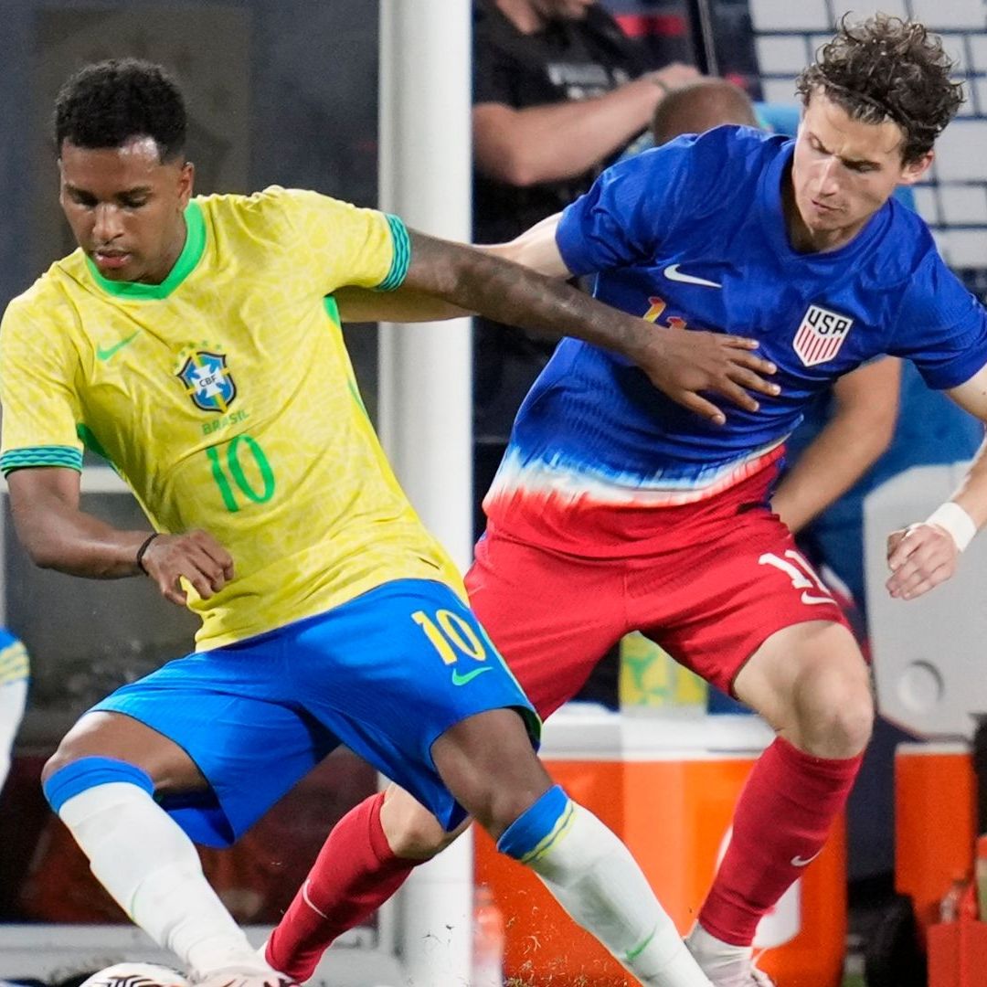 Rodrygo generó varias jugadas de peligro para Brasil. Foto AP