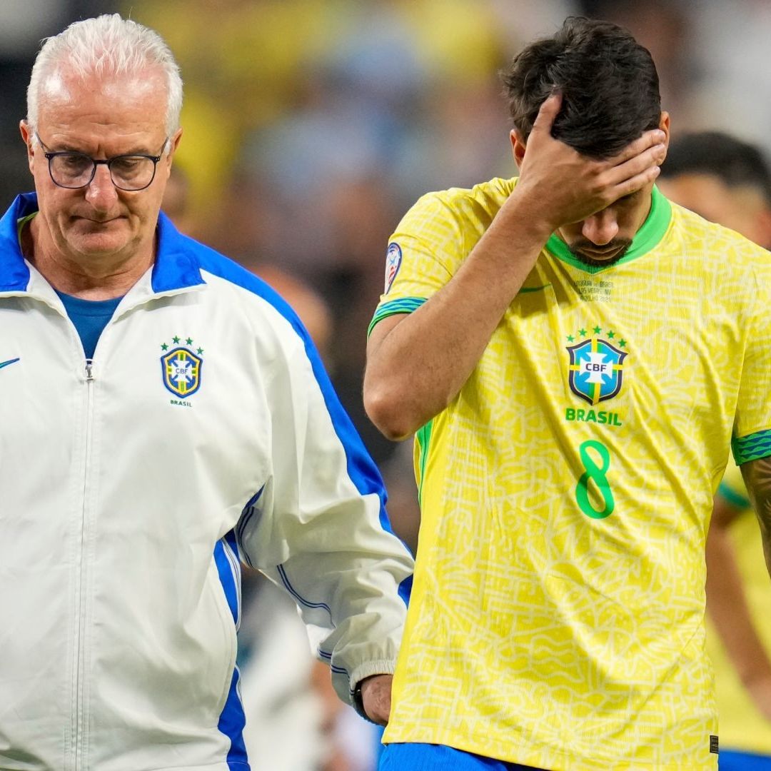 Dorival Junior ha sido cuestionado por su falta de autoridad al frente de Brasil. Foto AP