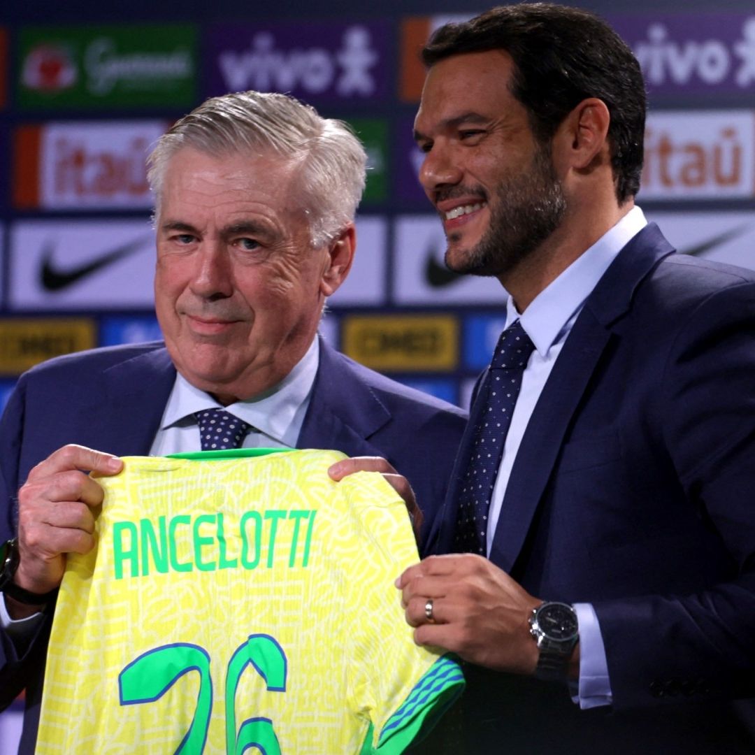 Carlo Ancelotti fue presentado como entrenador de Brasil y tiene la misión de levantar al equipo en la eliminatoria sudamericana.