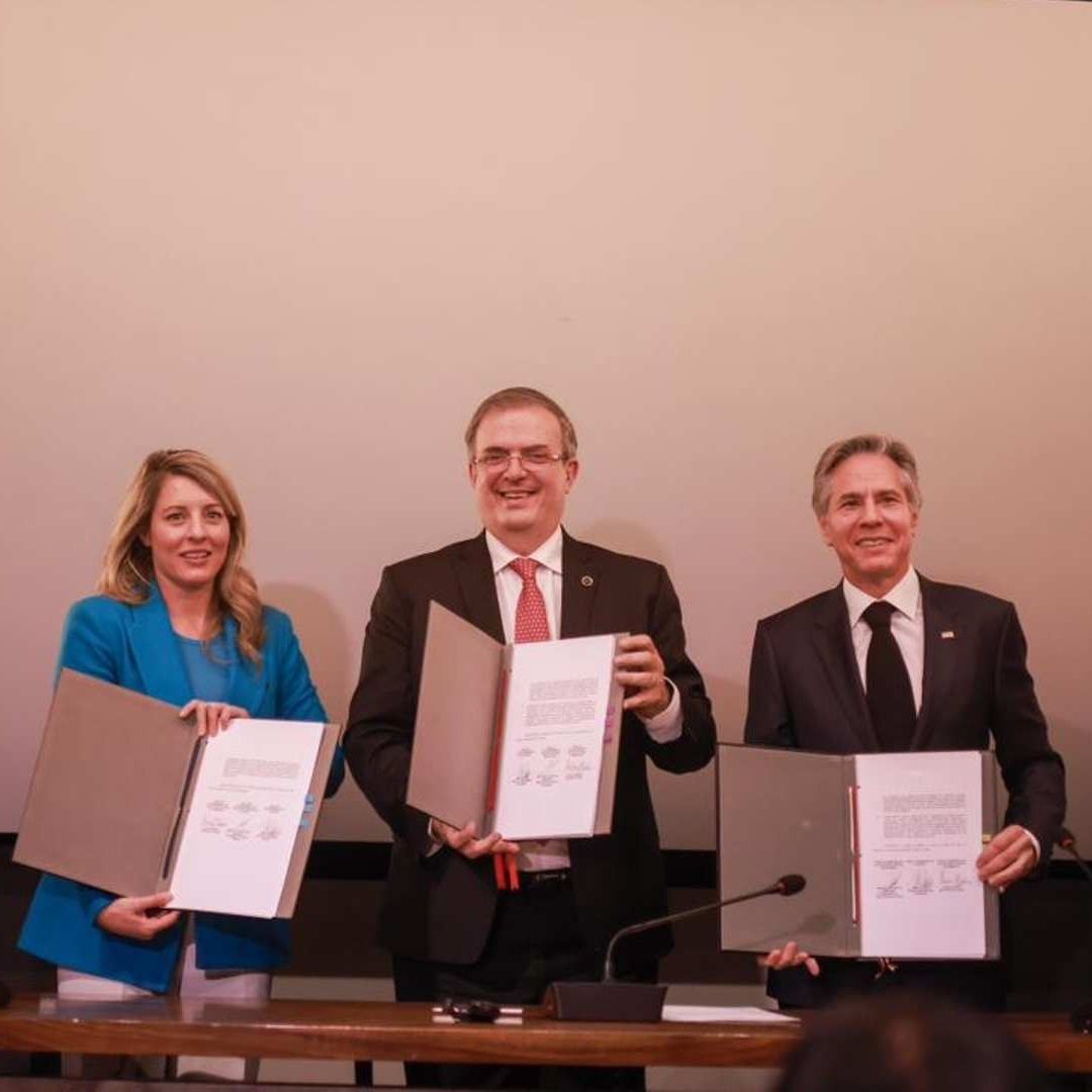 Reunión trilateral México-EUA-Canadá, en la Ciudad de México