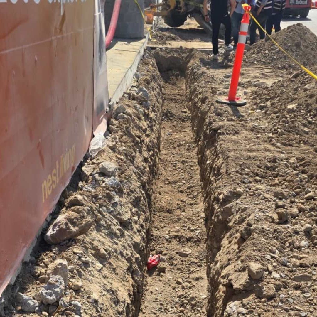 Obra dañada por fuga de gas