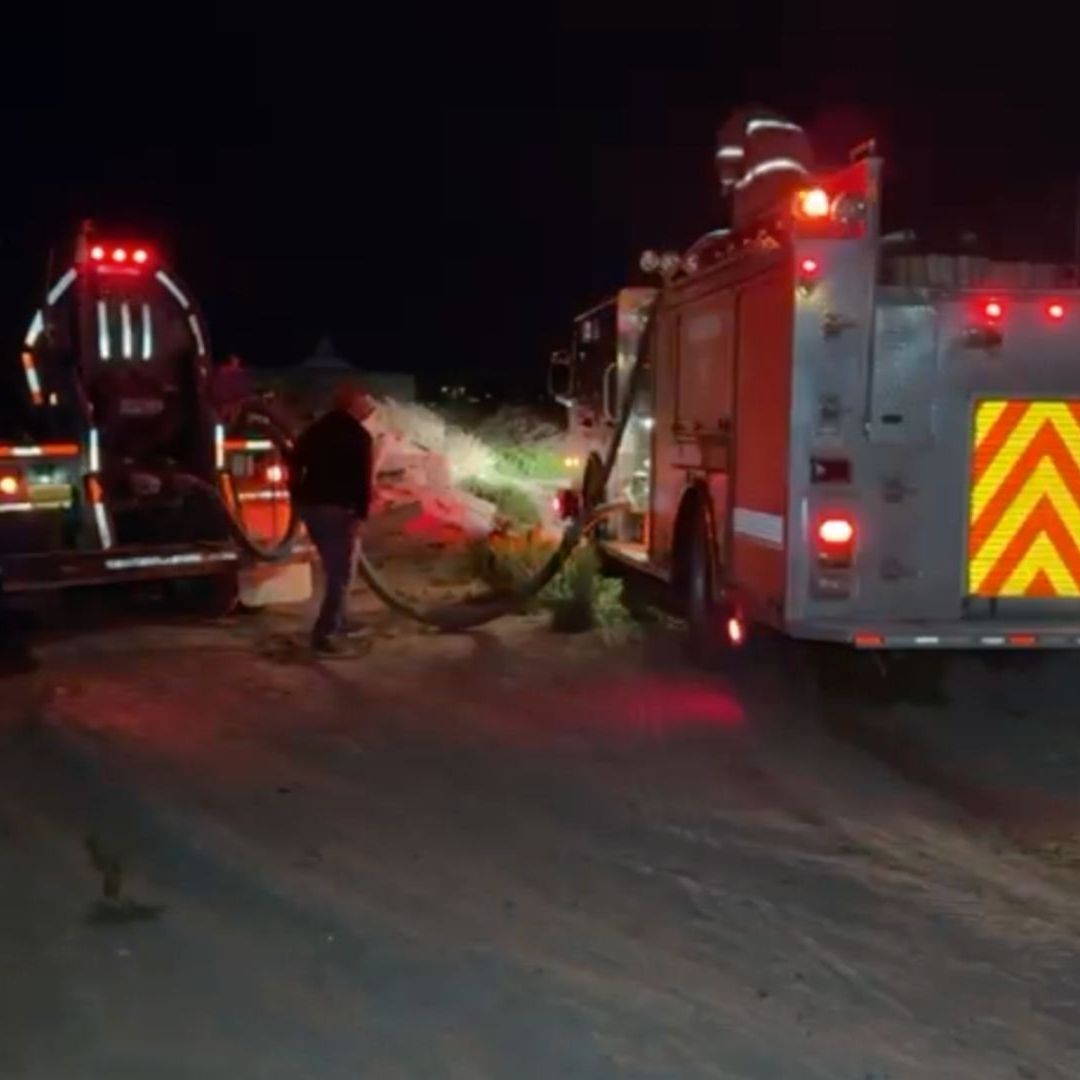 Se Registra Incendio en Tarimera de Granjas Santa Elena
