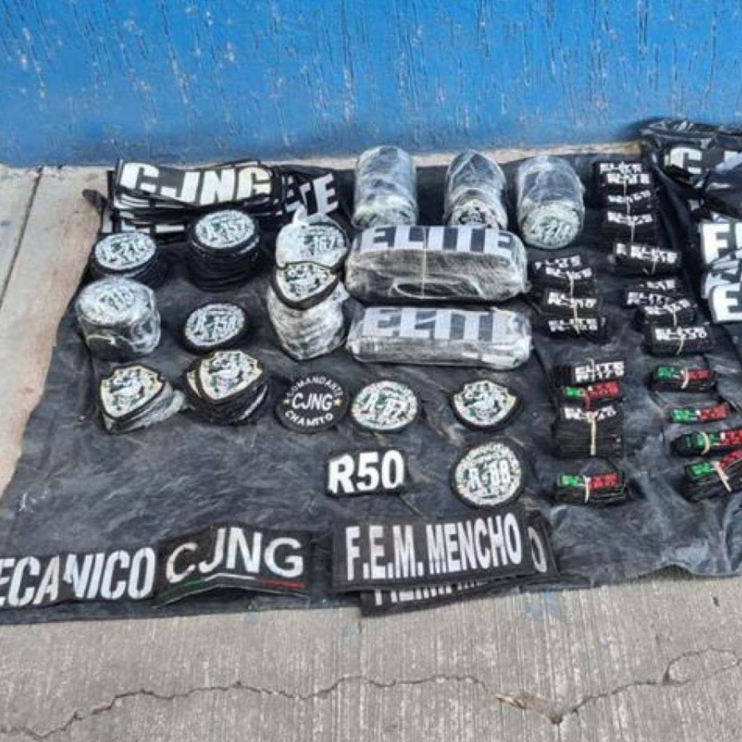 Decomiso de material del CJNG