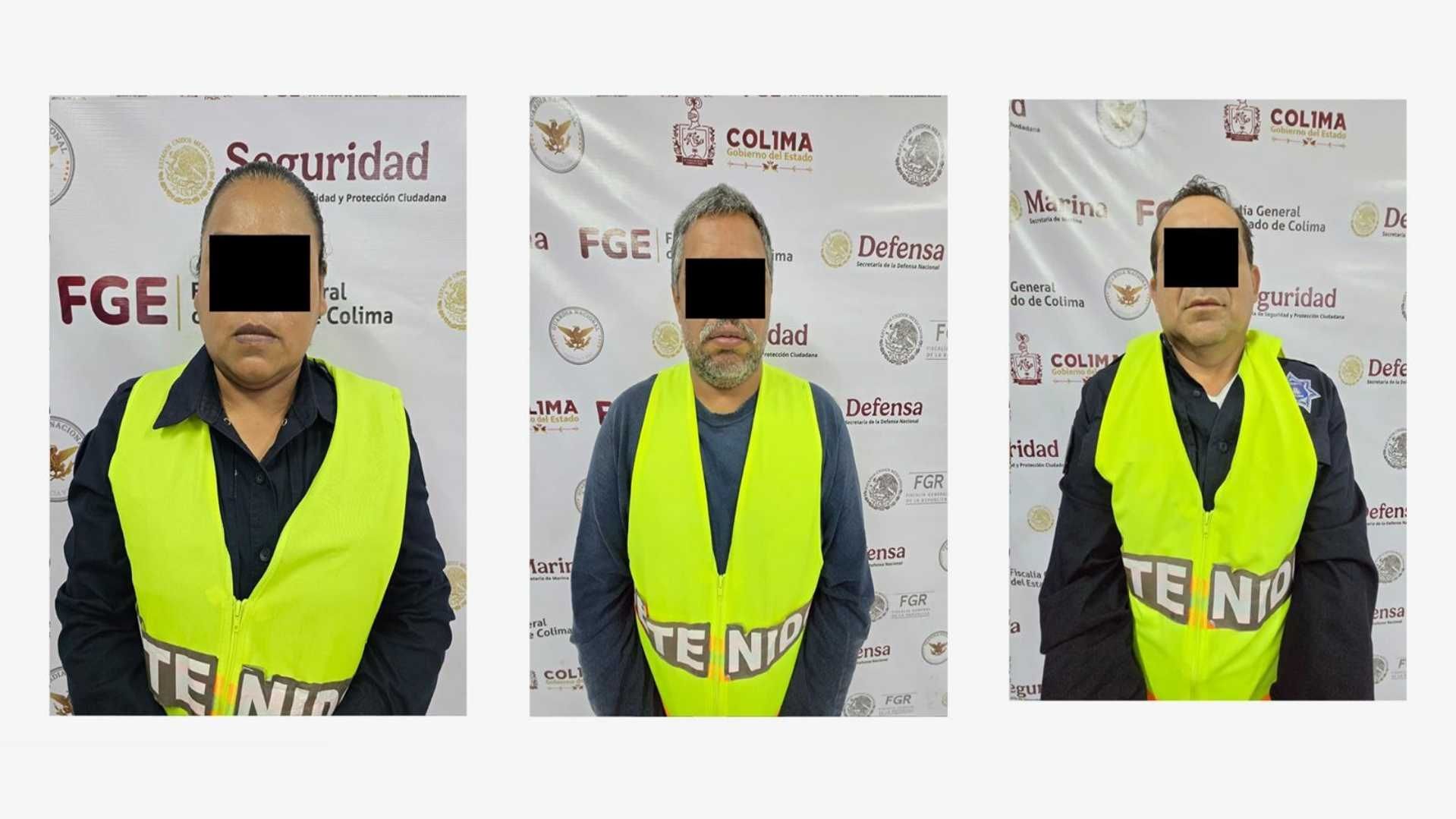 Detenidos por atentado contra mando policial en Colima. Foto: X @gobiernocolima