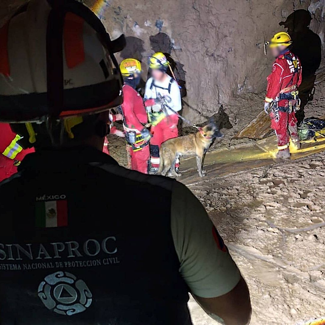 Labores de rescate de mineros en Sinaloa. Foto: CNPC