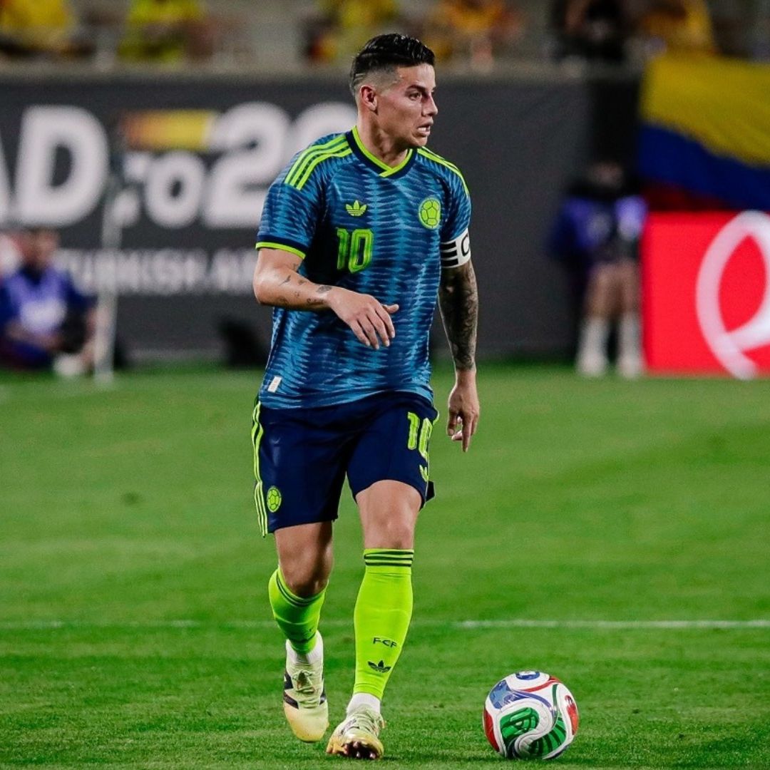 Preocupa el estado de salud del futbolista colombiano James Rodríguez, a unos meses del Mundial 2026. Foto: Reuters