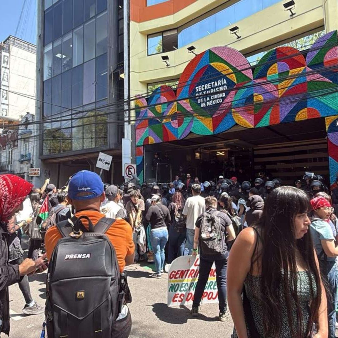 Protesta contra la gentrificación en CDMX. Foto: N+